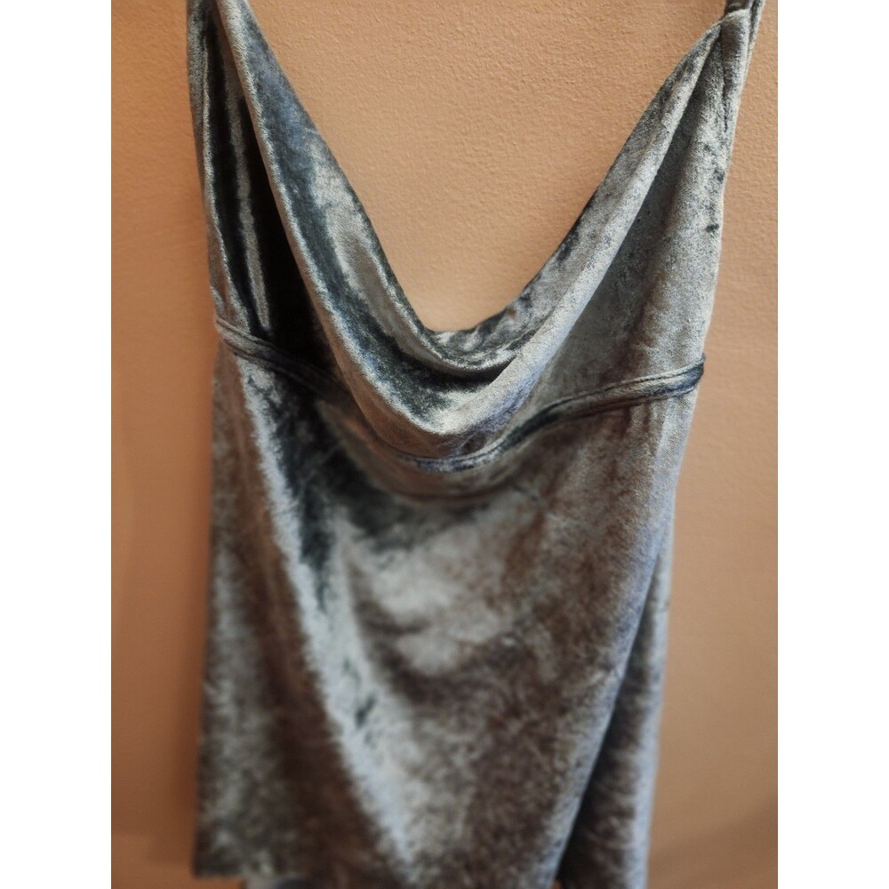 Free People All Night Velvet Tunic Top Evergreen Size S NWT - Picture 3 of 6